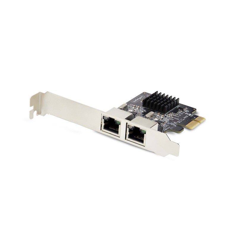 Tarjeta de Red PCI Express de 2 Puertos Gigabit - Adaptador Ethernet PCIe RJ45 - 10/100/1000Mbps - Tarjeta LAN - 2x Realtek RTL8