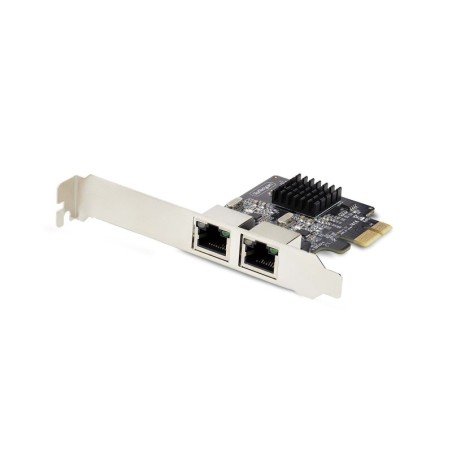 Tarjeta de Red PCI Express de 2 Puertos Gigabit - Adaptador Ethernet PCIe RJ45 - 10/100/1000Mbps - Tarjeta LAN - 2x Realtek RTL8