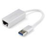 Adaptador de Red Ethernet Gigabit USB 3.0 - Plateado - Con Diseo Estilizado de Aluminio para MacBook  Chromebook or Tablet - Sop