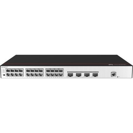 CloudEngine S5735-L24P4S-A-V2 Gestionado L3 Gigabit Ethernet (10/100/1000) Energa sobre Ethernet (PoE) 1U Negro  Plata