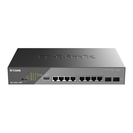 DSS-200G-10MP/E switch Gestionado L2 Gigabit Ethernet (10/100/1000) Energa sobre Ethernet (PoE) 1U Gris