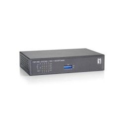 Switch Fast Ethernet PoE de 10 puertos  1 Port Gigabit  1 Port Gigabit SFP  120W  9 PoE Outputs