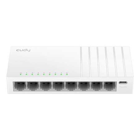 8-Port Gigabit Switch with USB-C Power Input  GS108U 2.0 No administrado Gigabit Ethernet (10/100/1000) Blanco