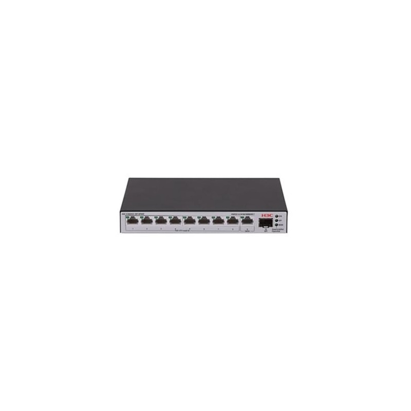 LS-1600V2-10P-HPWR-GL switch Gestionado Gigabit Ethernet (10/100/1000) Energa sobre Ethernet (PoE) Gris  Negro