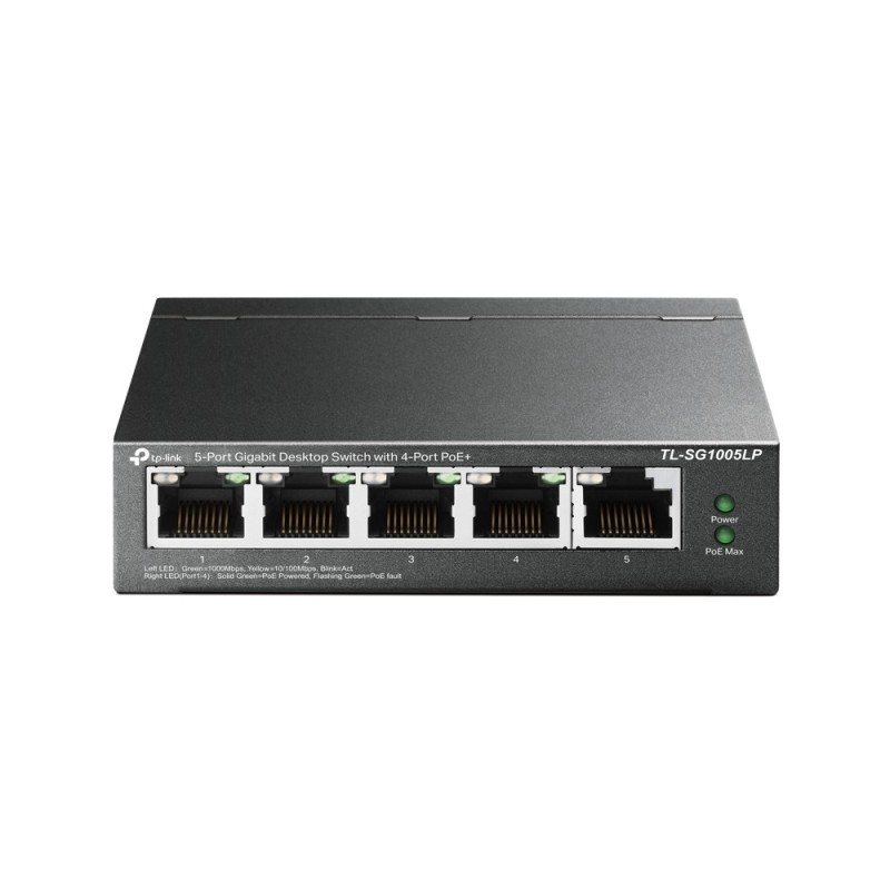 TL-SG1005LP switch No administrado Gigabit Ethernet (10/100/1000) Energa sobre Ethernet (PoE) Negro