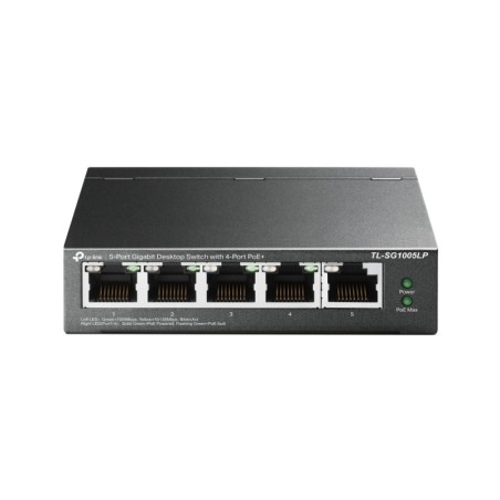 TL-SG1005LP switch No administrado Gigabit Ethernet (10/100/1000) Energa sobre Ethernet (PoE) Negro