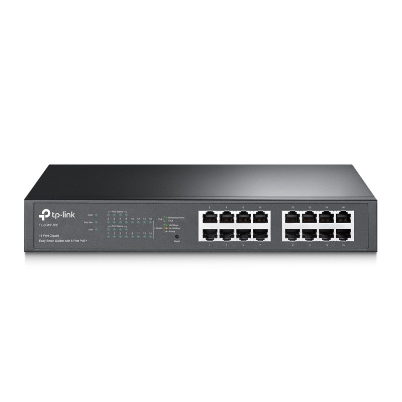 TL-SG1016PE Gestionado L2 Gigabit Ethernet (10/100/1000) Energa sobre Ethernet (PoE) 1U Negro