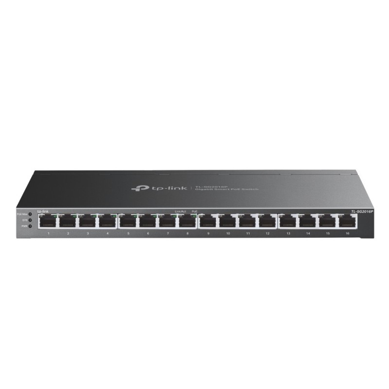 JetStream TL-SG2016P switch L2/L3/L4 Gigabit Ethernet (10/100/1000) Energa sobre Ethernet (PoE) Negro