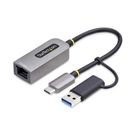 Adaptador de Red Ethernet USB Tipo C a RJ45 - Adaptador de Red USB-C con Conversor USB-A - NBASE-T - USB 3.1 - Compatible con Th