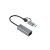 Metal USB-C/USB-A 2.5Gbps Ethernet Adapter