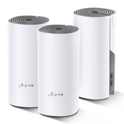 Deco E4 (3-pack) Doble banda (2 4 GHz / 5 GHz) Wi-Fi 5 (802.11ac) Blanco  Gris 2 Interno