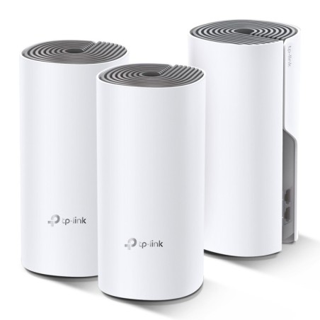 Deco E4 (3-pack) Doble banda (2 4 GHz / 5 GHz) Wi-Fi 5 (802.11ac) Blanco  Gris 2 Interno