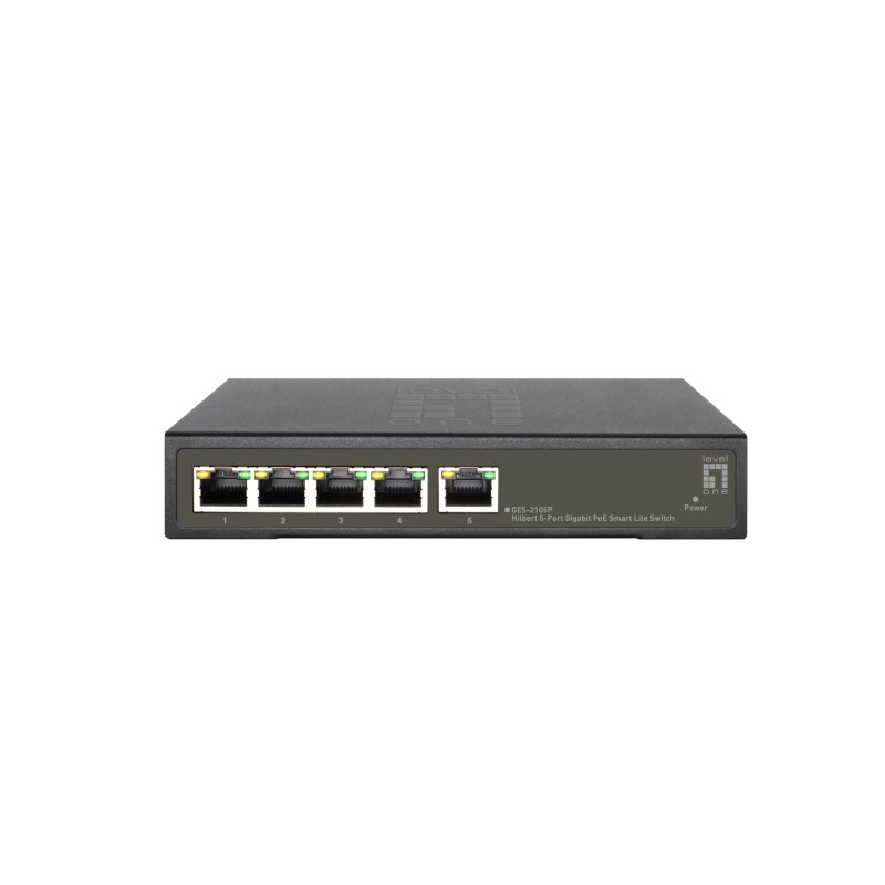 GES-2105P switch Gestionado L2 Gigabit Ethernet (10/100/1000) Energa sobre Ethernet (PoE) Negro