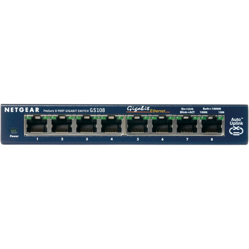 GS108GE switch No administrado Gigabit Ethernet (10/100/1000) Azul