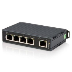 Switch Conmutador Industrial Ethernet de 5 Puertos RJ45 de Montaje en Carril DIN