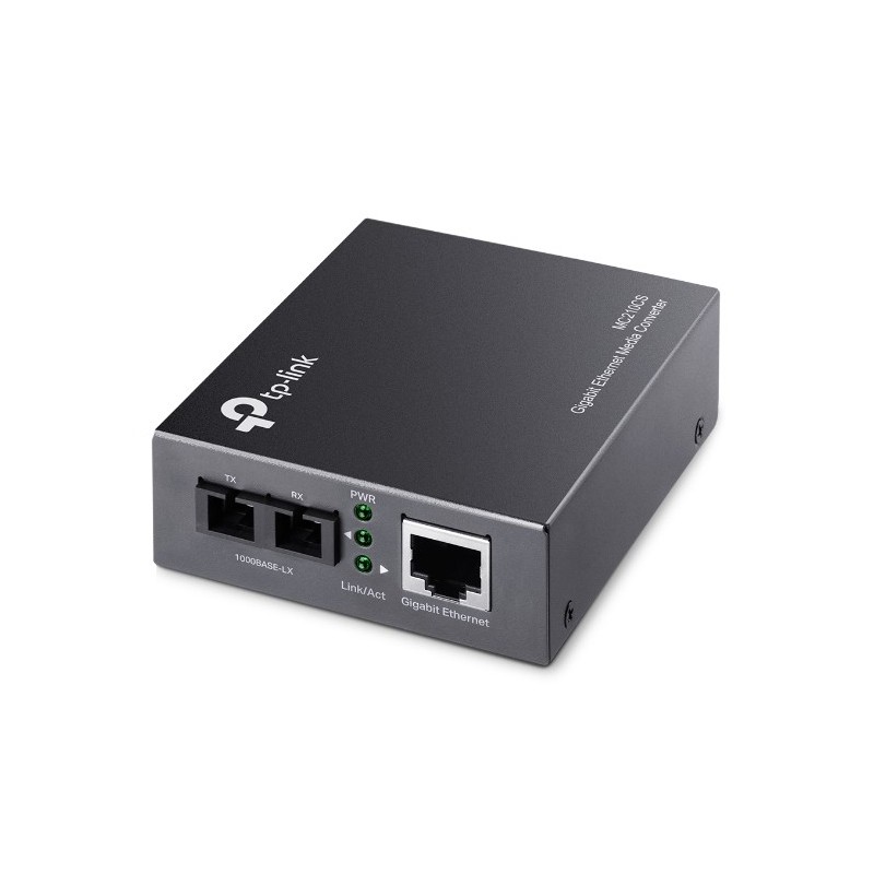MC210CS convertidor de medio 1000 Mbit/s 1310 nm Monomodo Negro