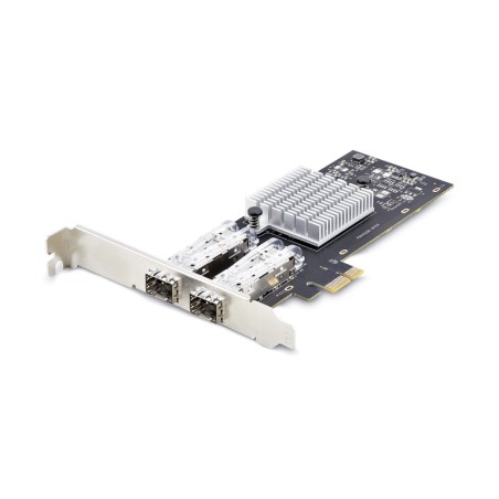 Tarjeta PCIe 2.1x1 de Red de Fibra ptica/Cobre Ethernet 1Gb SFP de 2 Puertos - Chipset Controlador Intel I350-AM2 - Cobre de 100