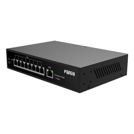 PN8 switch No administrado Fast Ethernet (10/100) Negro