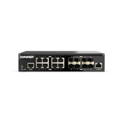 QSW-M3216R-8S8T switch Gestionado L2/L3 10G Ethernet (100/1000/10000) 1U Negro