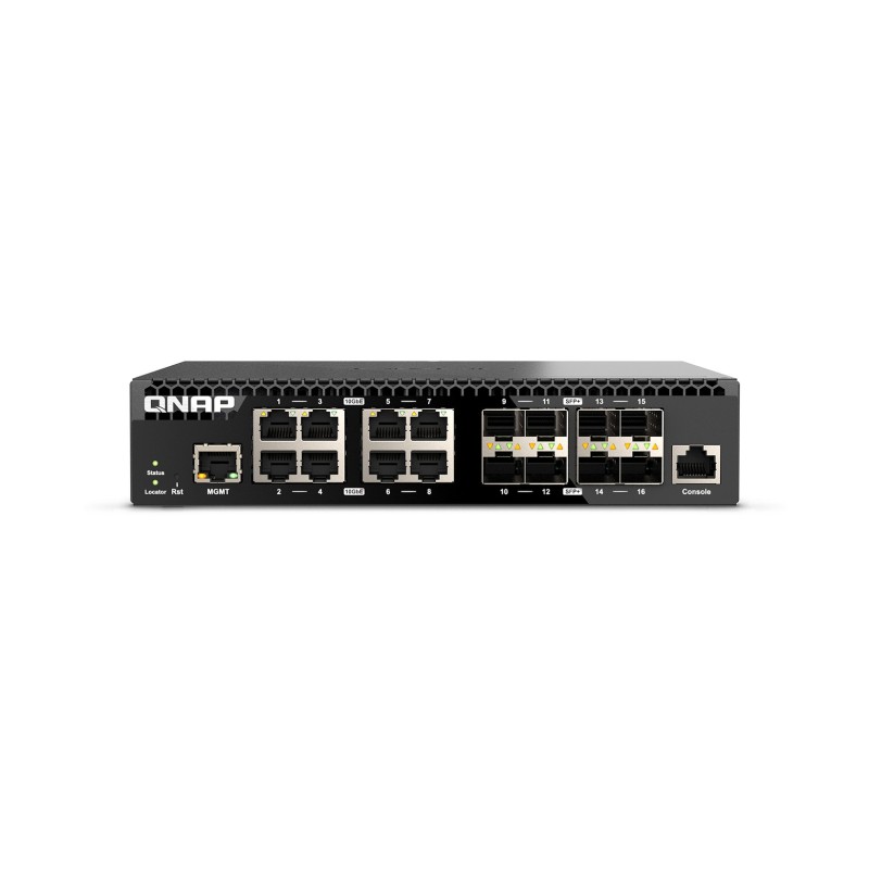 QSW-M3216R-8S8T switch Gestionado L2/L3 10G Ethernet (100/1000/10000) 1U Negro