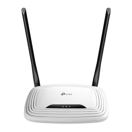 TL-WR841N router inalmbrico Ethernet rpido Banda nica (2 4 GHz) Negro  Blanco