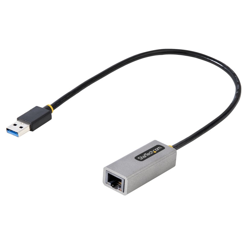 Adaptador USB 3.0 a Ethernet Gigabit de 10/100/1000 para Porttiles - con Cable Incorporado de 30cm - Adaptador USB a RJ45 - Adap