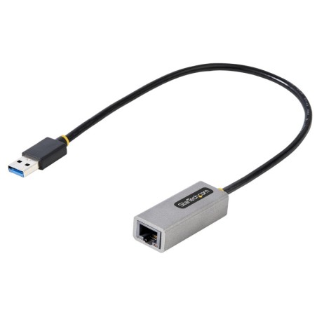 Adaptador USB 3.0 a Ethernet Gigabit de 10/100/1000 para Porttiles - con Cable Incorporado de 30cm - Adaptador USB a RJ45 - Adap
