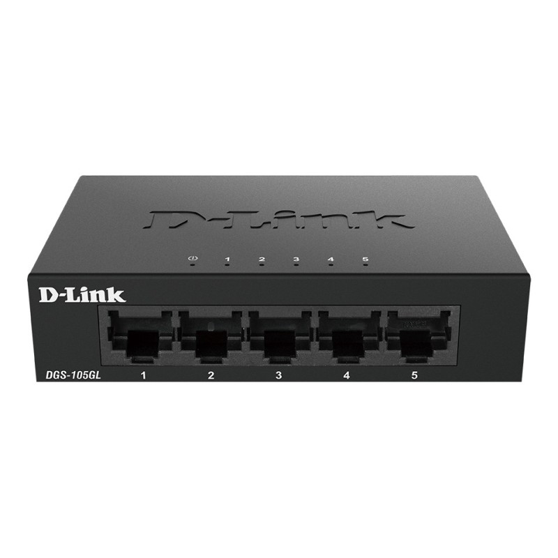 DGS-105GL No administrado Gigabit Ethernet (10/100/1000) Escritorio Negro