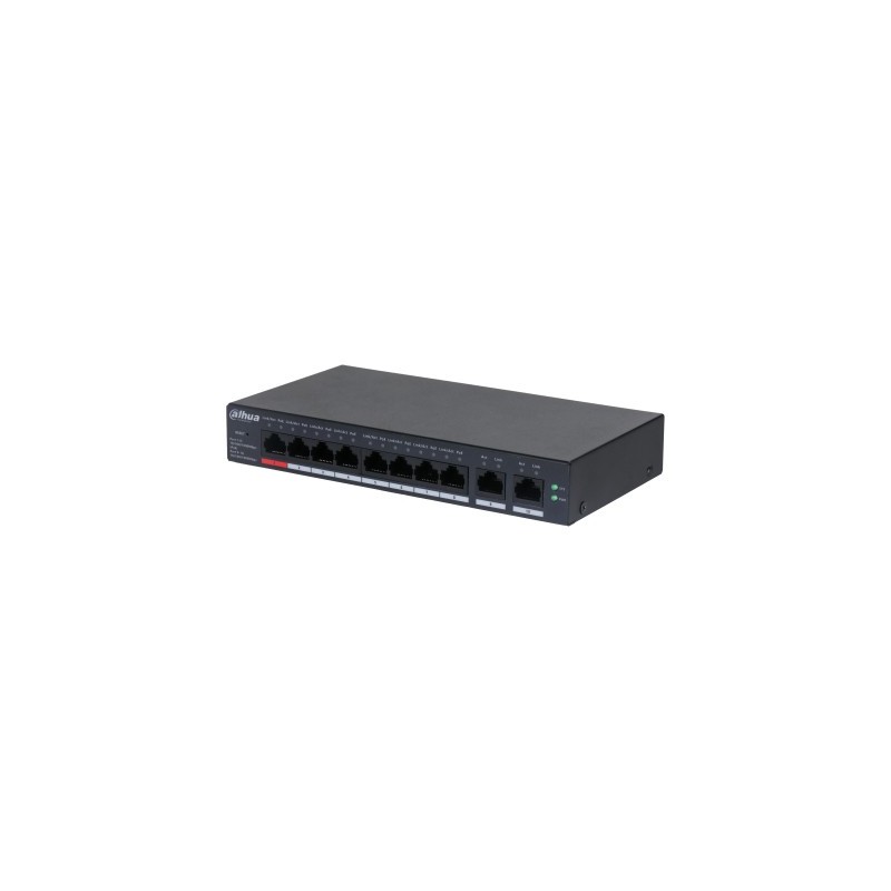 DH-CS4010-8GT-110 switch Gestionado L2 Gigabit Ethernet (10/100/1000) Energa sobre Ethernet (PoE) Negro
