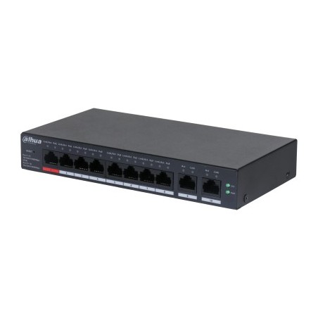DH-CS4010-8GT-110 switch Gestionado L2 Gigabit Ethernet (10/100/1000) Energa sobre Ethernet (PoE) Negro