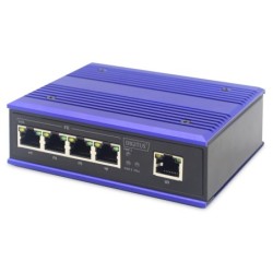 Conmutador de red Fast Ethernet de 4 puertos  industrial  no gestionado  1 enlace ascendente RJ45