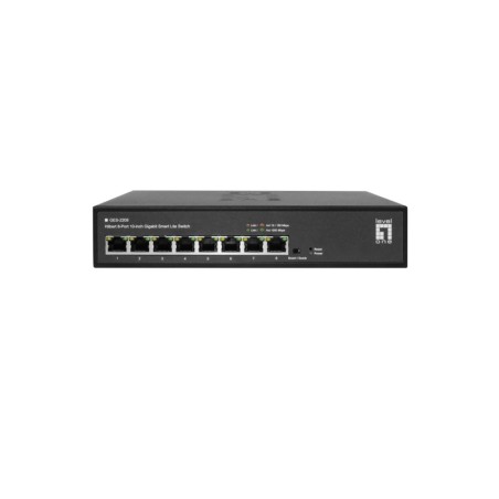 GES-2208 switch Gestionado L2 Gigabit Ethernet (10/100/1000) Negro