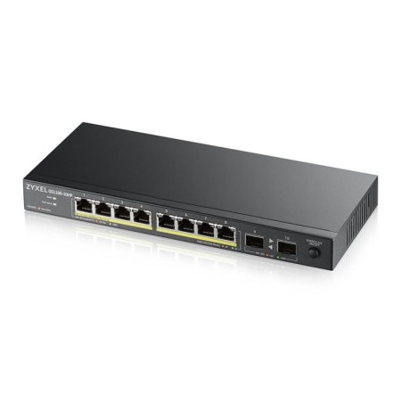 GS1100-10HP v2 No administrado Gigabit Ethernet (10/100/1000) Energa sobre Ethernet (PoE) Negro