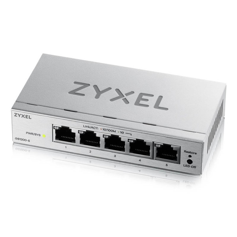 GS1200-5V3 Gestionado L2 Gigabit Ethernet (10/100/1000) Escritorio Gris
