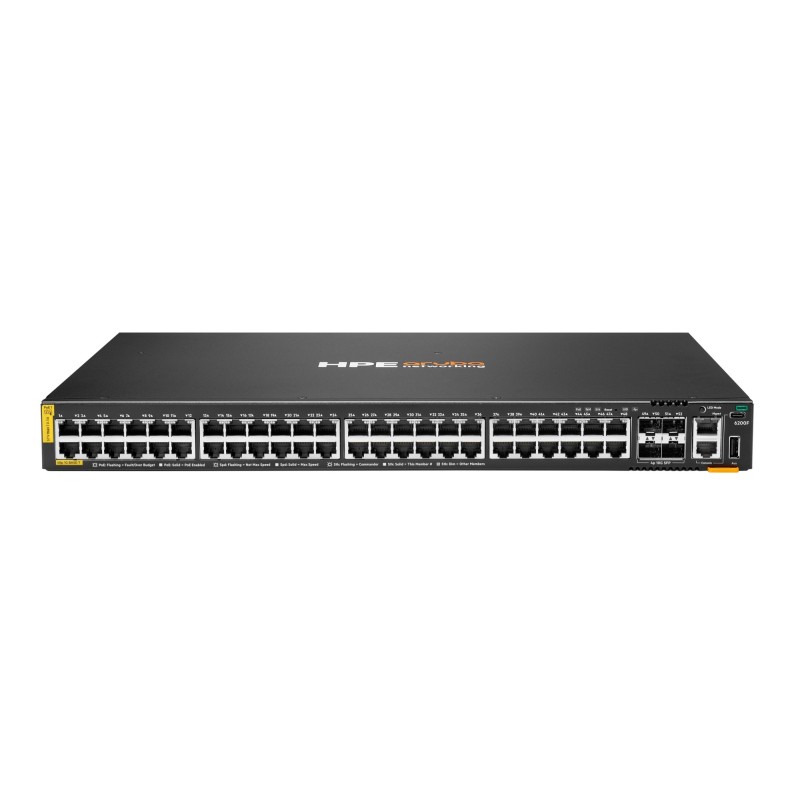 Aruba Networking CX 6200F 48G Class-4 PoE 4SFP+ 740W Switch