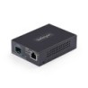 Conversor de Medios de Fibra 10GbE Multigigabit con Ranura SFP+ Abierta - RJ-45 a 10GBASE-X SFP+ - Monomodo/Multimodo - Tramas J