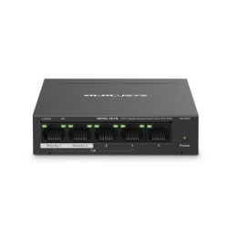 MS105GP switch Gigabit Ethernet (10/100/1000) Energa sobre Ethernet (PoE) Negro