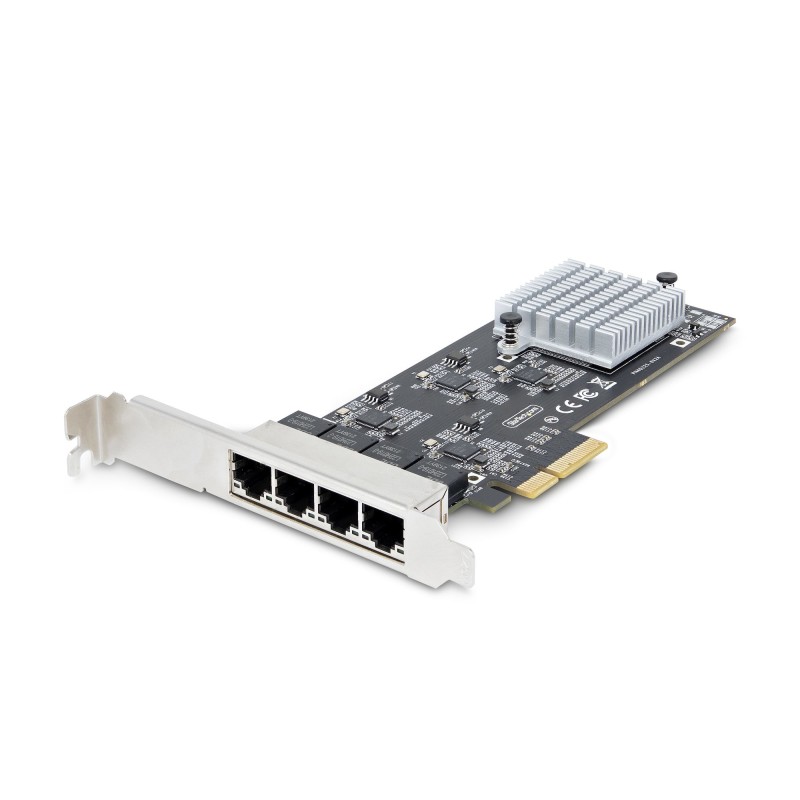 Tarjeta PCI Express de Red Ethernet 4 Puertos NBASE-T 2 5G - NIC I225-V - Tarjeta de Red de 4 Puertos para Ordenador de Sobremes