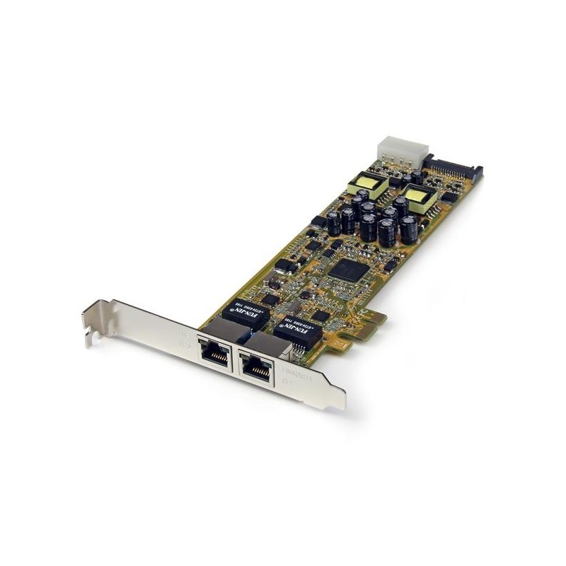 Tarjeta Adaptador de Red PoE/PSE PCI Express PCIe Gigabit Ethernet con 2 Puertos RJ45