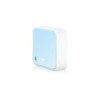 TL-WR802N router inalmbrico Ethernet rpido Banda nica (2 4 GHz) Azul  Blanco