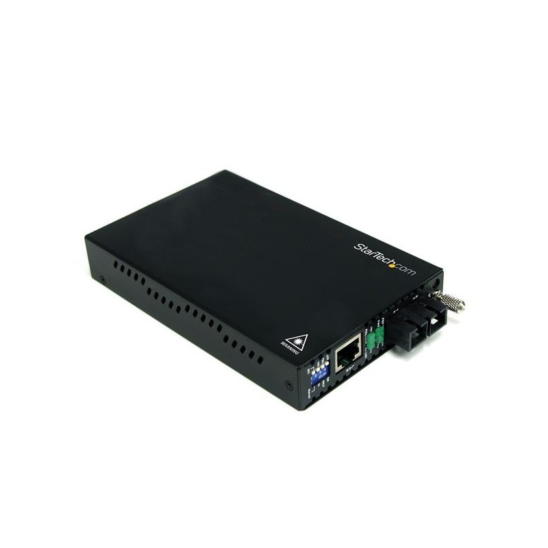Conversor de Medios Ethernet 10/100 Mbps a Fibra Modo nico Monomodo Conector SC - 30km