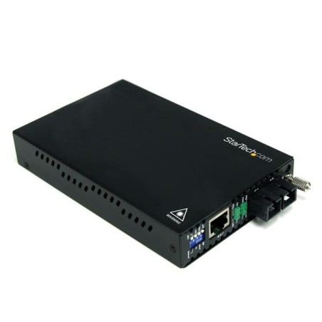 Conversor de Medios Ethernet 10/100 Mbps a Fibra Modo nico Monomodo Conector SC - 30km