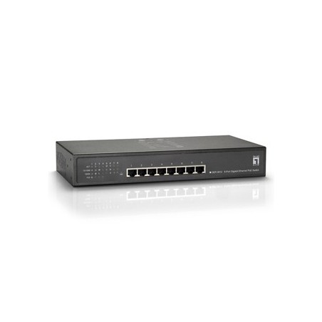 Switch Gigabit Ethernet PoE de 8 puertos  61.6W  802.3at PoE+  4 Puertos PoE