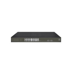 GES-2118P switch Gestionado L2 Gigabit Ethernet (10/100/1000) Energa sobre Ethernet (PoE) Negro