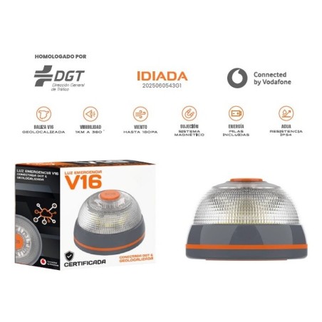 Baliza de Emergencia V16 Geolocalizable Conectada DGT 3.0