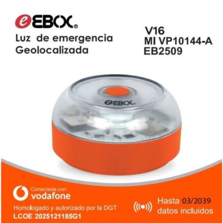 Baliza V16 EB2509 Luz de Emergencia Geolocalizable Homologada DGT