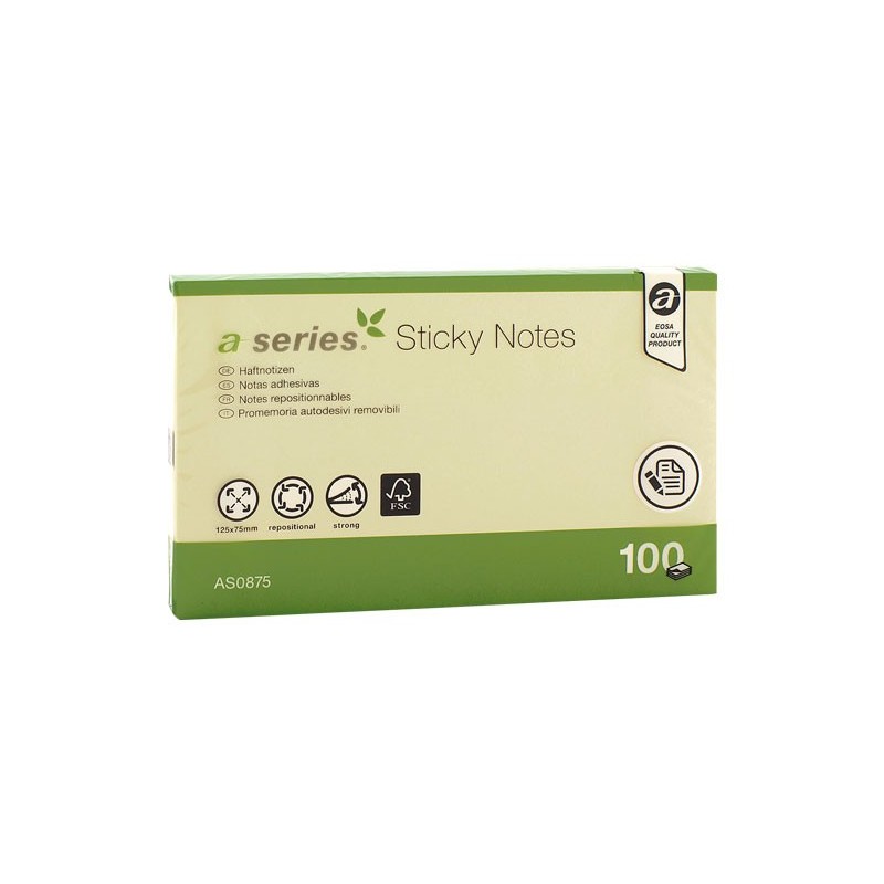 BLOC NOTAS A-SERIES 100H 75X125MM AM AS0875