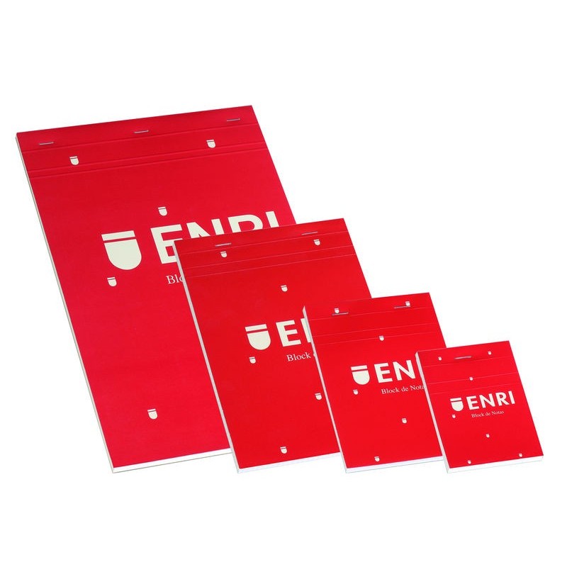 Bloc Grapado Tapa Blanda A5 80 Hojas Liso Rojo 100102716