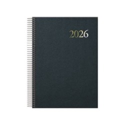AGENDA SEGOVIA ESPIRAL DA PGINA 14 X 20 CM. COLOR NEGRO DOHE 11128.