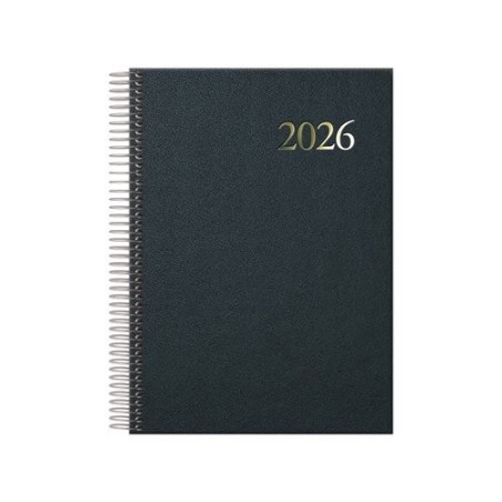 AGENDA SEGOVIA ESPIRAL DA PGINA 14 X 20 CM. COLOR NEGRO DOHE 11128.